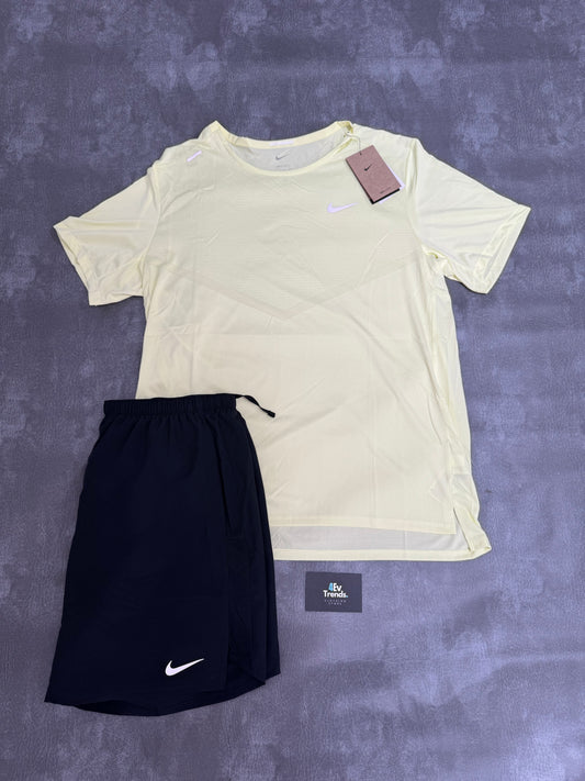 NIKE MILER LIGHT YELLOW SET